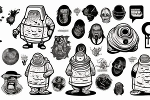 Vogon from "The Hitchhiker's Guide to the Galaxy" tattoo idea