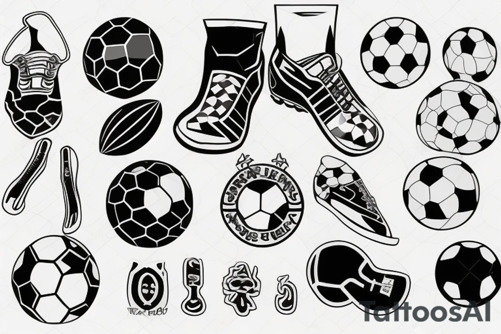 a footballer tattoo idea