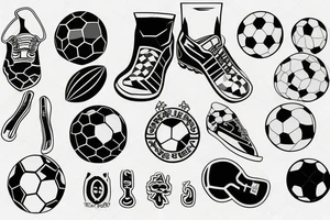 a footballer tattoo idea