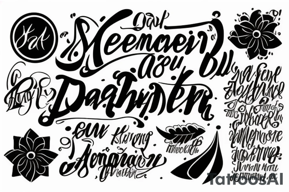 In memory of my late father tattoo idea