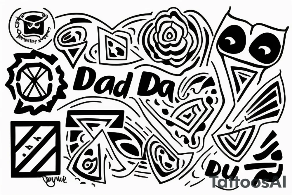 I love you dad tattoo idea