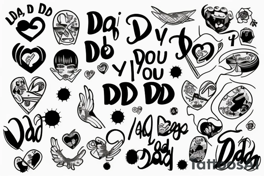 I love you dad tattoo idea