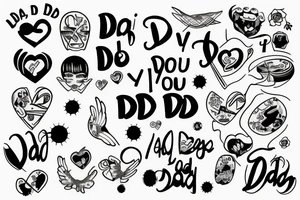 I love you dad tattoo idea