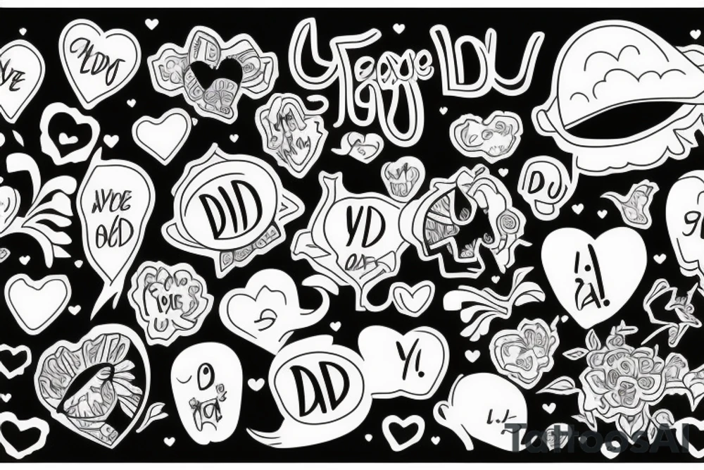 I love you dad tattoo idea
