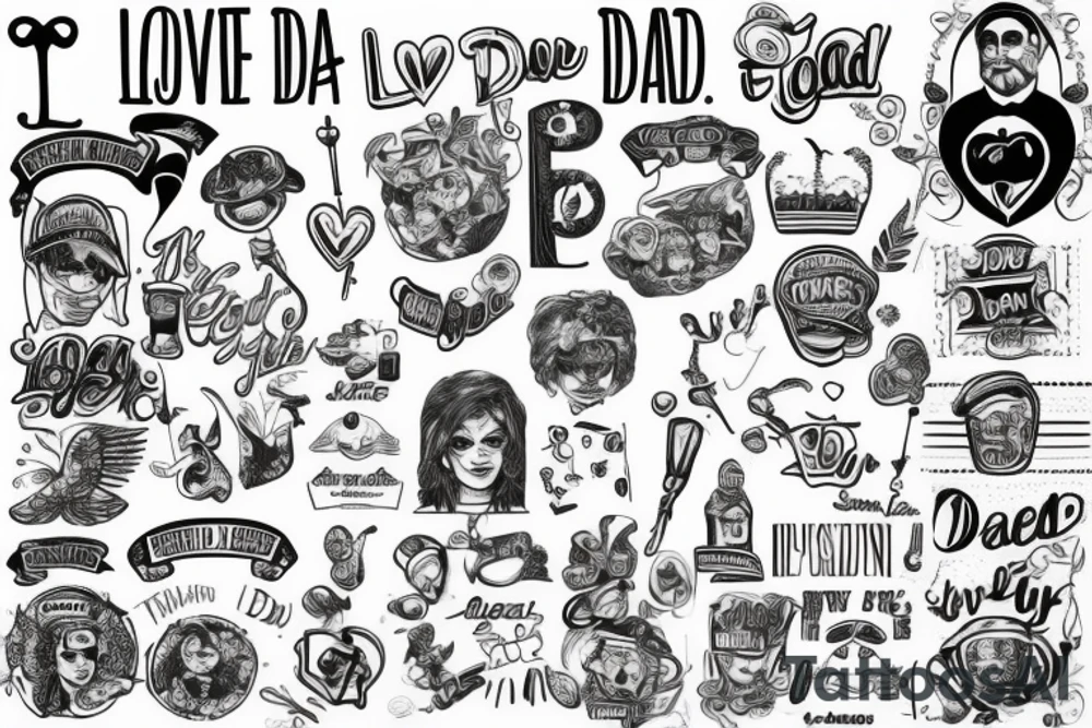 I love you dad tattoo idea