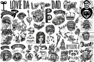 I love you dad tattoo idea
