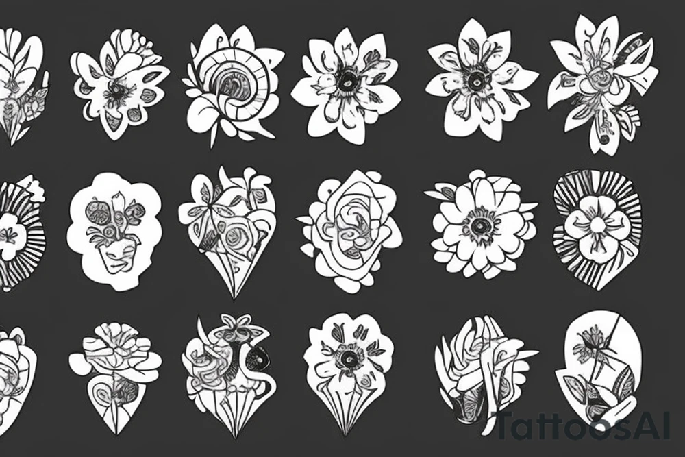 Flowers tattoo idea