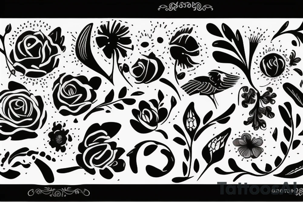 Flowers tattoo idea