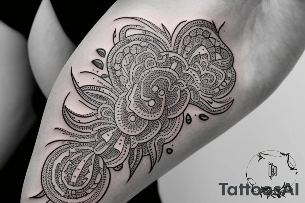 lace style tattoo involving the wrist tattoo idea