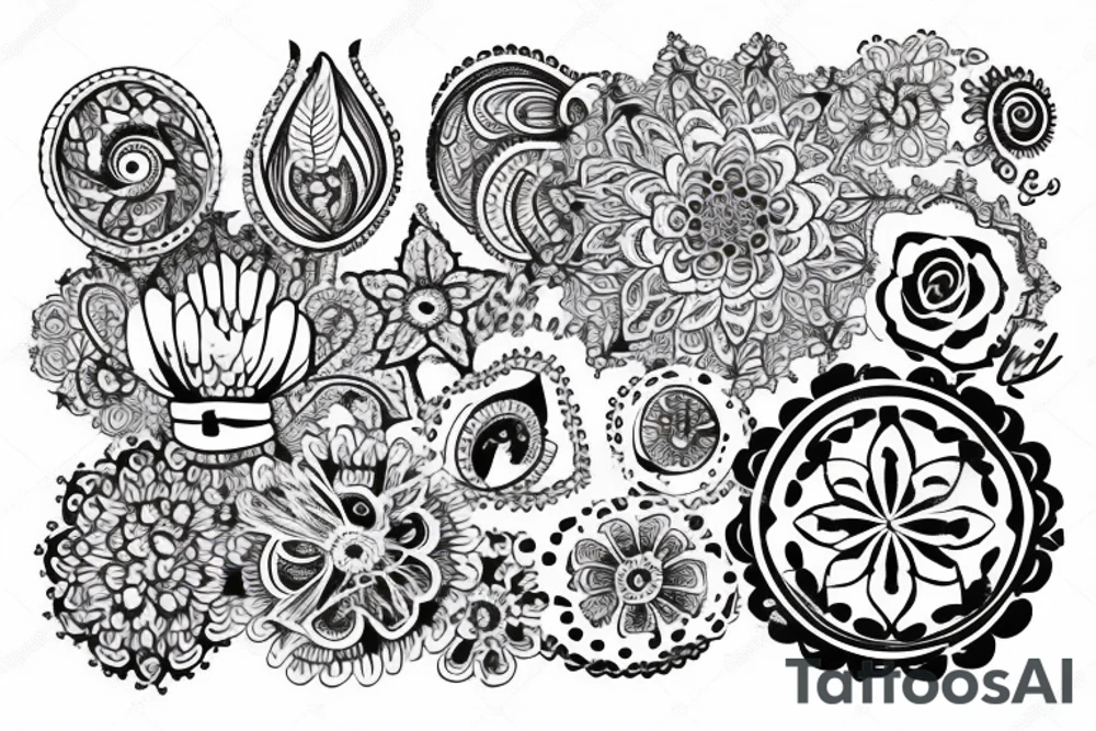 lace style tattoo involving the wrist tattoo idea