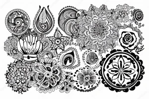 lace style tattoo involving the wrist tattoo idea