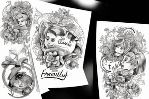 "famiglia" and "tempo" tattoo idea