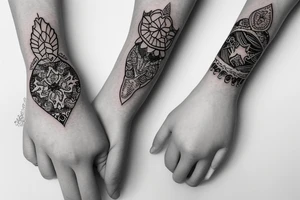 female bracelet tattoo tattoo idea