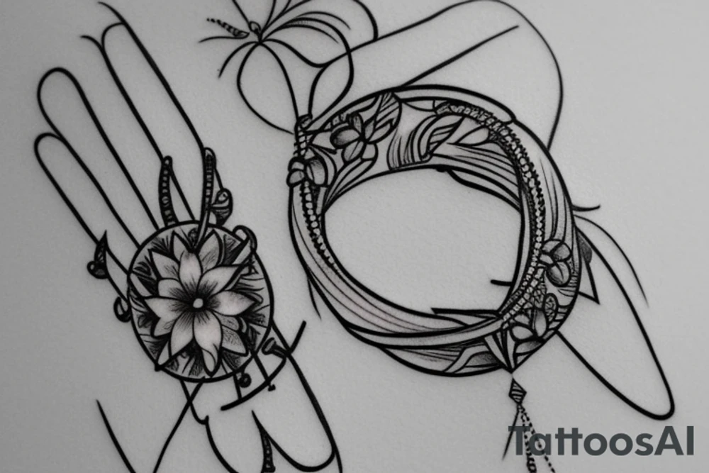 female bracelet tattoo tattoo idea