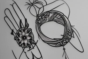 female bracelet tattoo tattoo idea