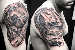 Aesthetic inner bicep tattoo. Portraying masculinity with a deep meaning tattoo idea