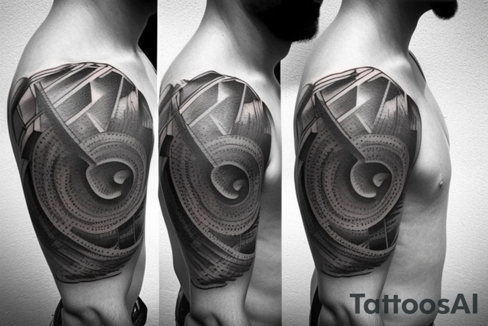 Aesthetic inner bicep tattoo. Portraying masculinity with a deep meaning tattoo idea