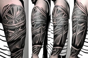 Aesthetic inner bicep tattoo. Portraying masculinity with a deep meaning tattoo idea