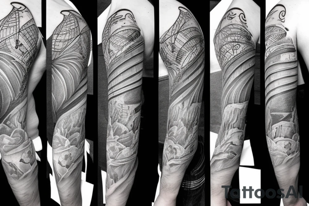 Aesthetic inner bicep tattoo. Portraying masculinity with a deep meaning tattoo idea