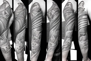 Aesthetic inner bicep tattoo. Portraying masculinity with a deep meaning tattoo idea
