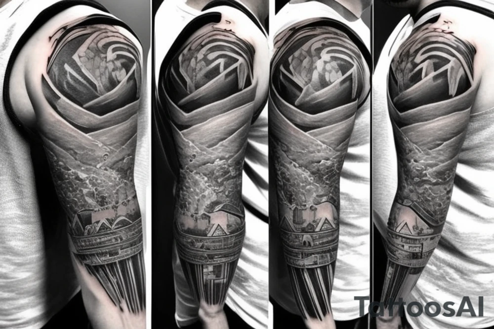 Aesthetic inner bicep tattoo. Portraying masculinity with a deep meaning tattoo idea