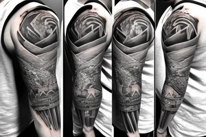 Aesthetic inner bicep tattoo. Portraying masculinity with a deep meaning tattoo idea