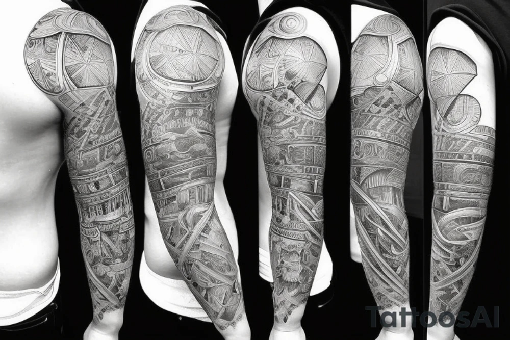 Aesthetic inner bicep tattoo. Portraying masculinity with a deep meaning tattoo idea
