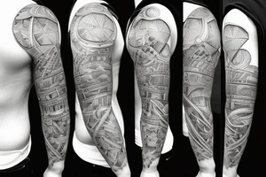 Aesthetic inner bicep tattoo. Portraying masculinity with a deep meaning tattoo idea