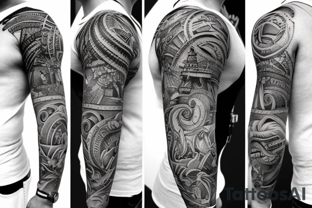 Aesthetic inner bicep tattoo. Portraying masculinity with a deep meaning tattoo idea