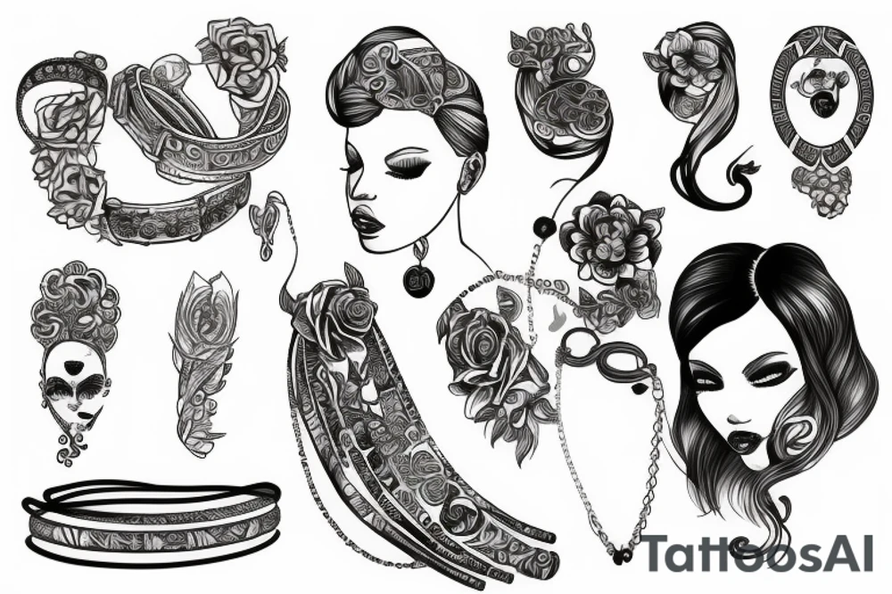 female bracelet tattoo tattoo idea