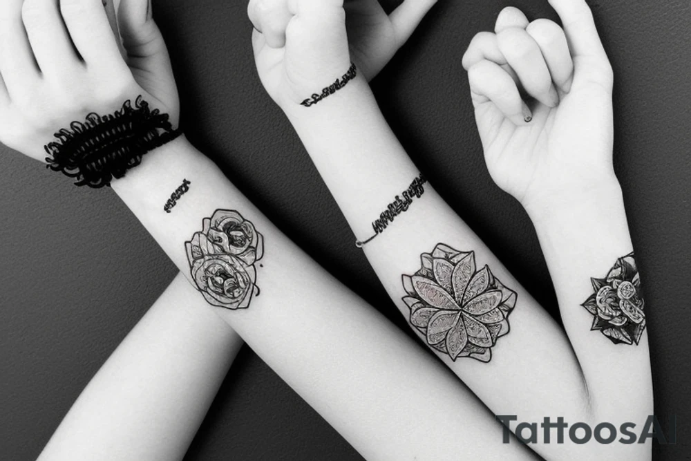 female bracelet tattoo tattoo idea