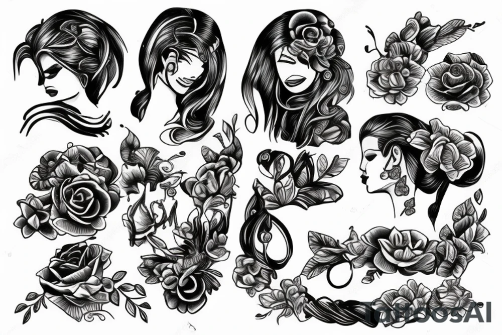 female bracelet tattoo tattoo idea