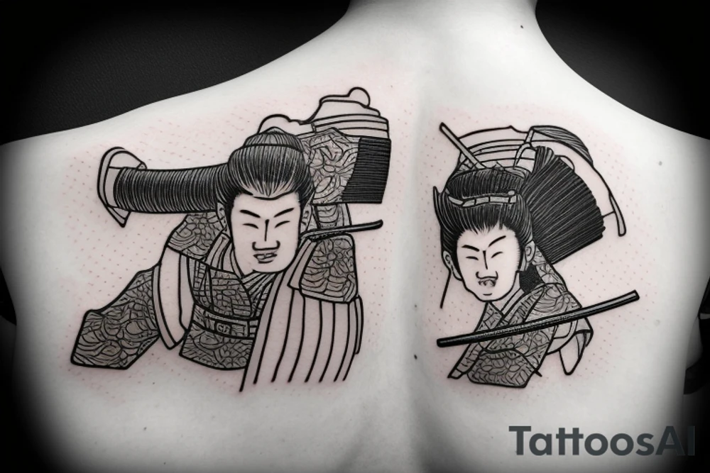 samurai, mono-no aware tattoo idea