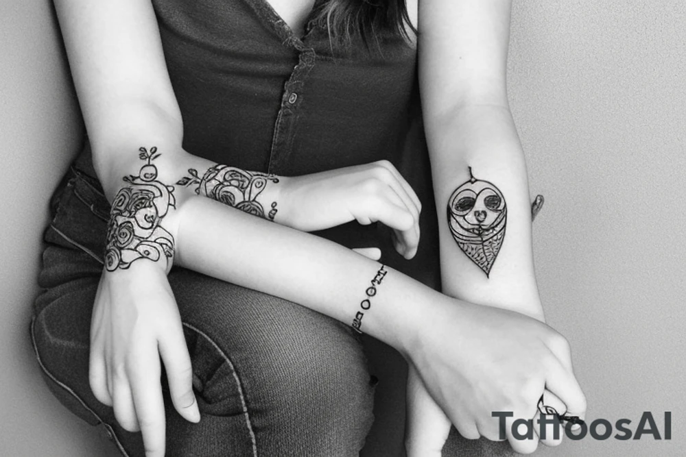 female bracelet tattoo tattoo idea