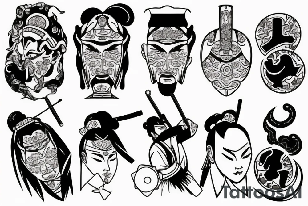 samurai, mono-no aware tattoo idea