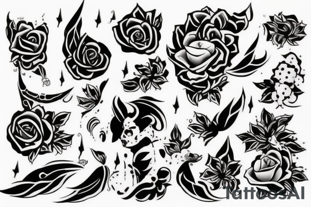 Виноградная лоза без винограда с листьями tattoo idea