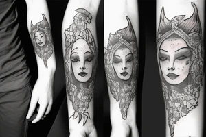 Balance  between my beautiful angels and my worst demons tattoo idea