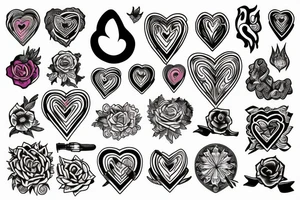 heart on fire tattoo idea