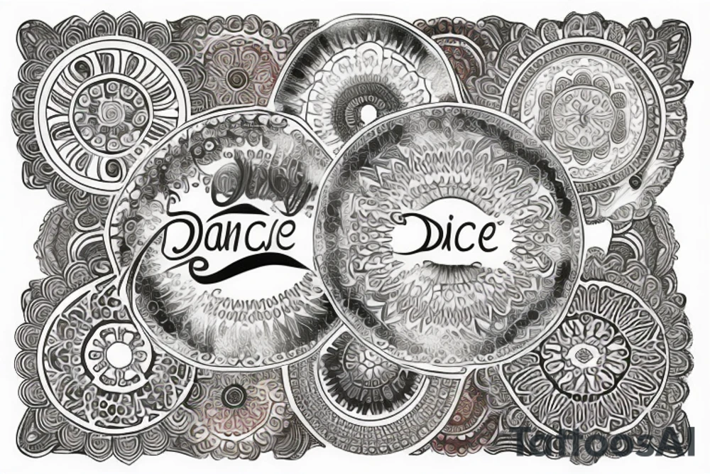 Dance mandala tattoo idea