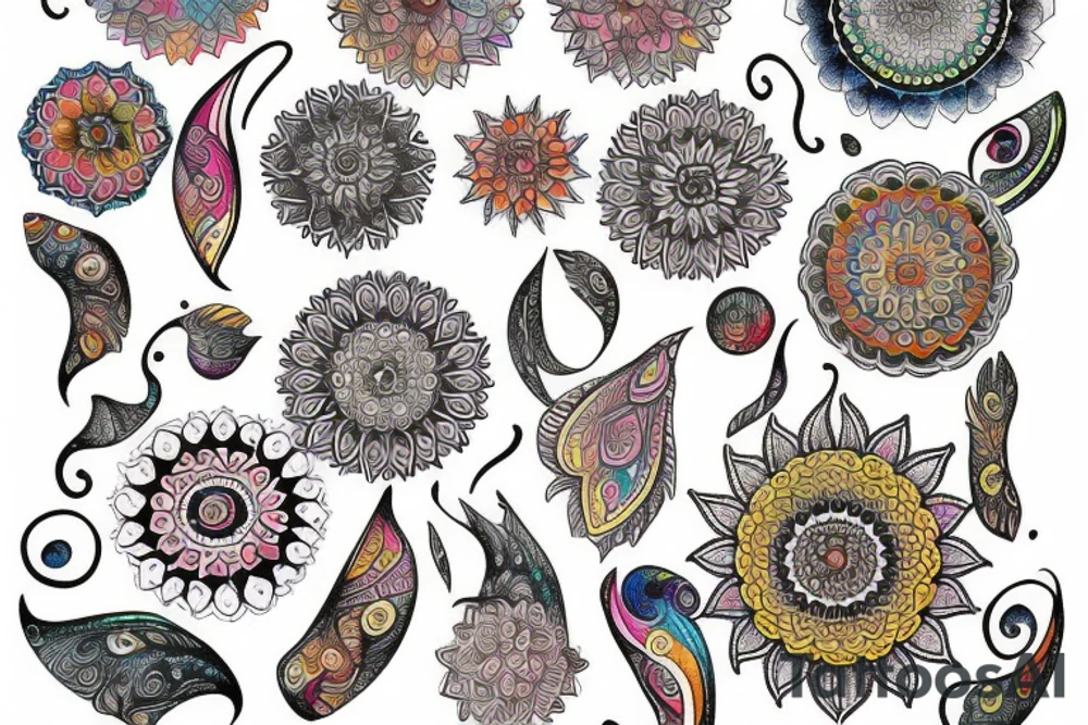Dance mandala tattoo idea