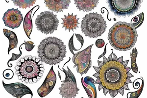 Dance mandala tattoo idea