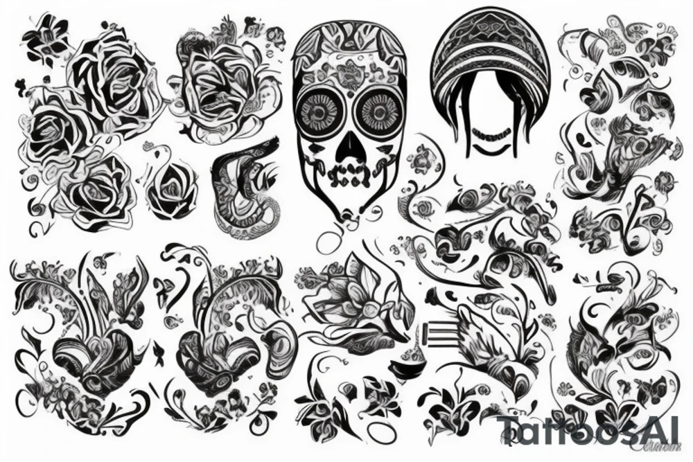 Красивая девушка на дельфине tattoo idea
