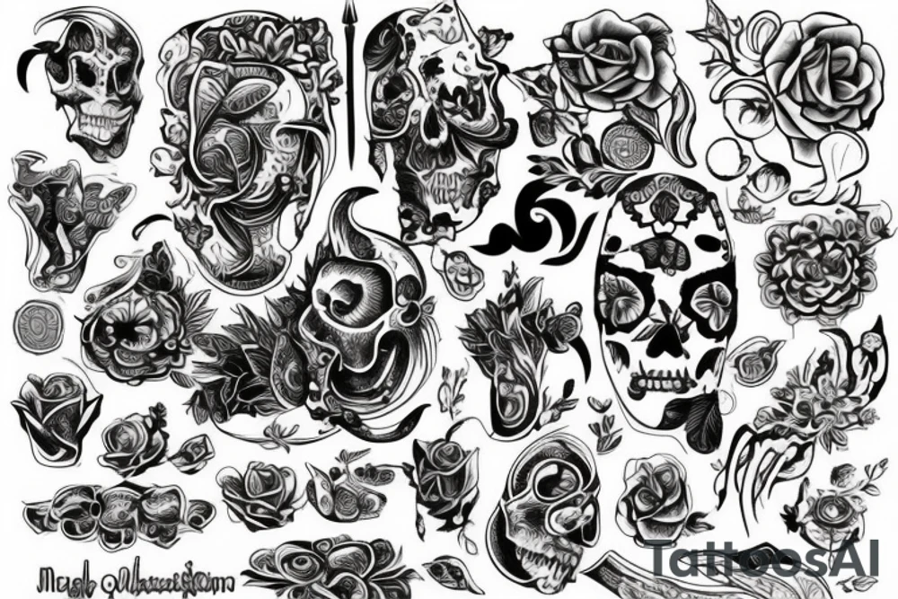 Мужчина на мотоцикле в шлеме tattoo idea