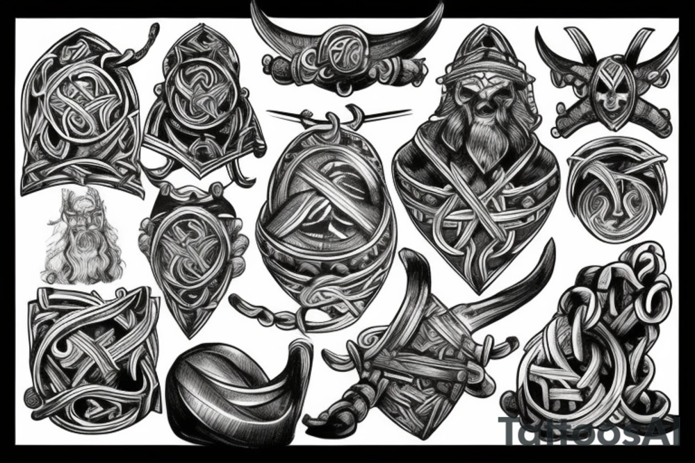 Viking chest arþ tattoo idea