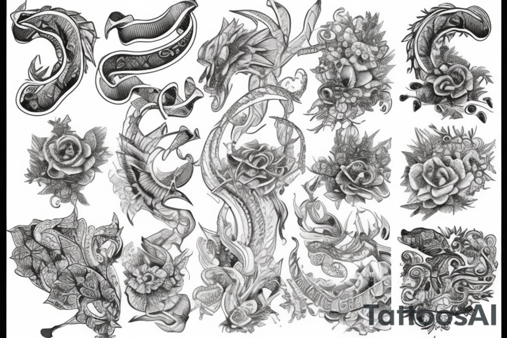 Scales tattoo idea