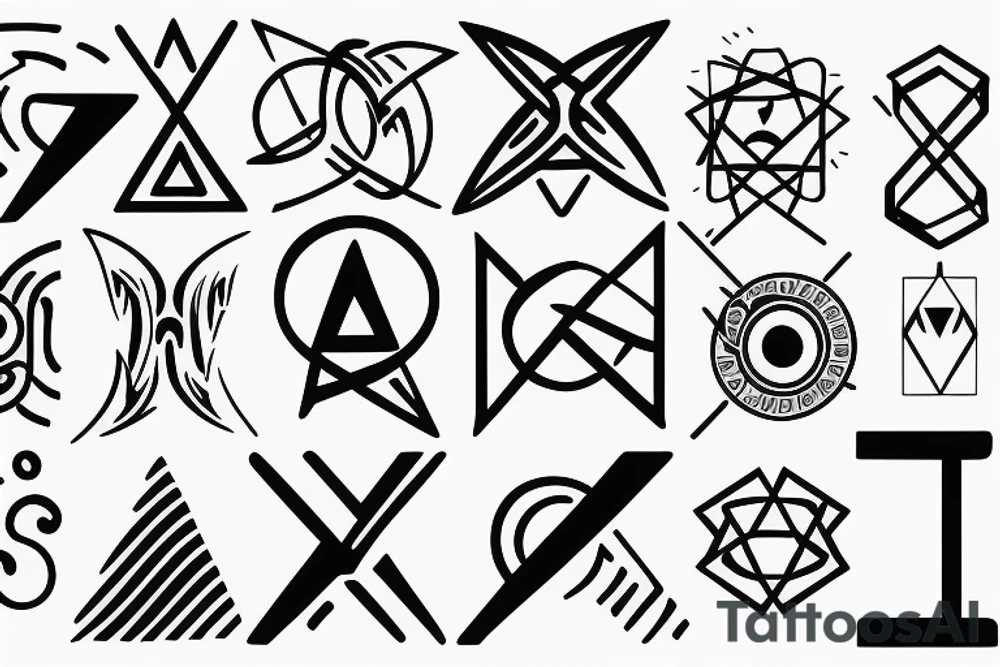 element sign water, element sign air, 16.05.1969 tattoo idea element sign water, element sign air, 16.05.1969 tattoo idea