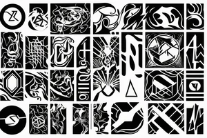 element sign water, element sign air, 16.05.1969 tattoo idea