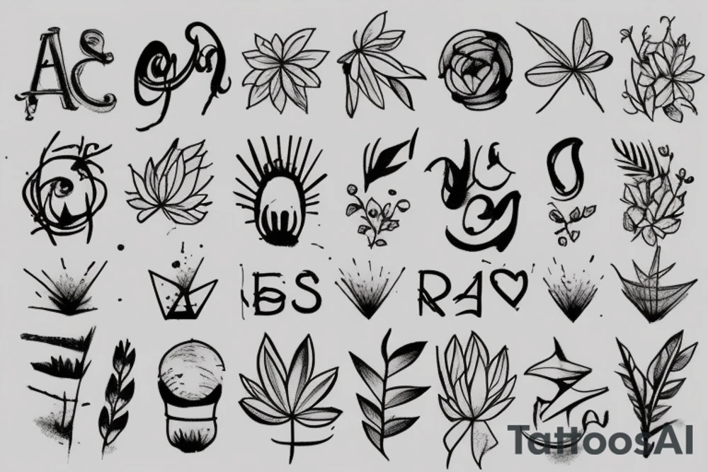 small minimalistic sketch tattoo idea