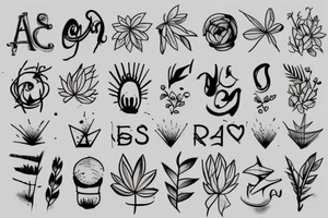 small minimalistic sketch tattoo idea
