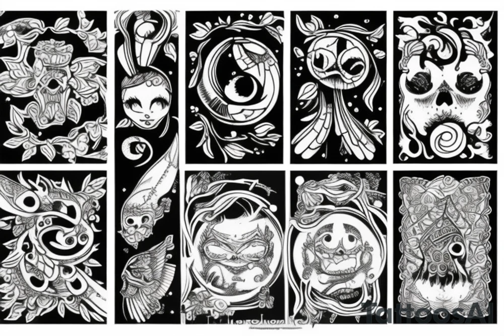 whimsical tattoo idea